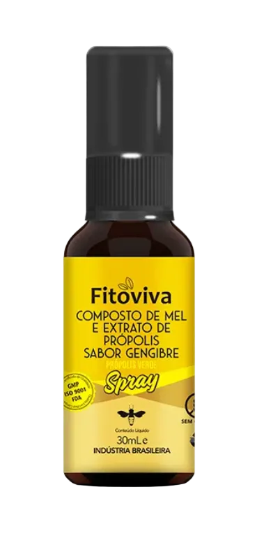 Green Propolis Spray Honey and Ginger - 30ml